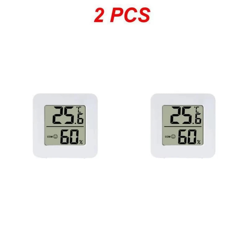 Temperature Gauge for Room Mini Digital Thermometer Hygrometer with Wall Mount Sensor LCD Screen for Home Use