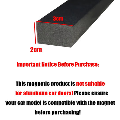 Magnetic/Adhesive Car Door Edge Bumper Protection Strip, Universal Door Buffer Strip, Adhesive Anti-Collision Strip