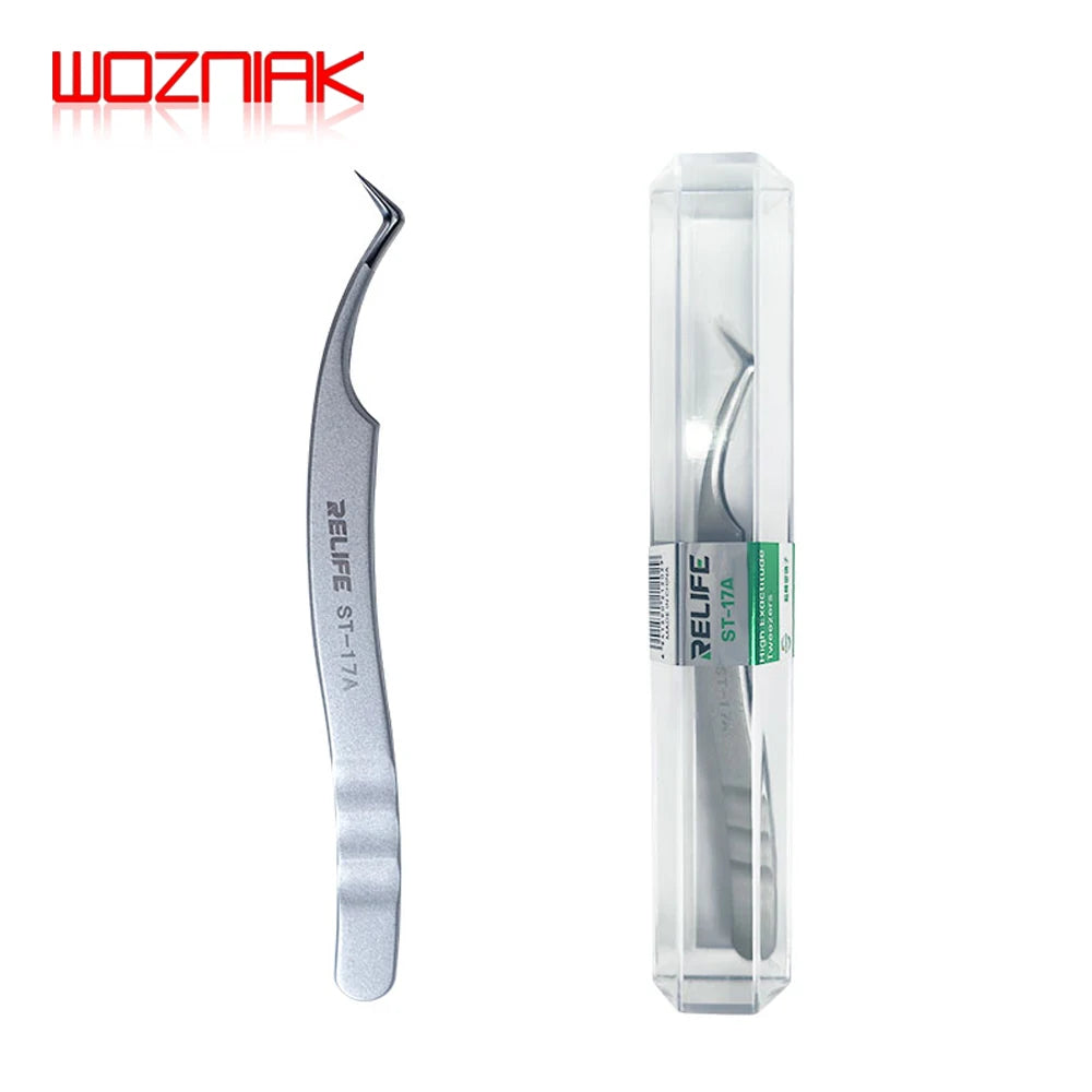 SUNSHINE ST-17A Ultra-Precision Tweezers For IC Chip Tinning Positioning Tweezers Tin Planting BGA Stencil Fixed Repair Tool