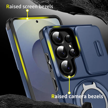 Phone Case for Samsung Galaxy S26 S23 S22 S21 Ultra S26 Edge S26 S25 S24 Plus S25 FE 360 Degree Rotating Magnetic Bracket Cover