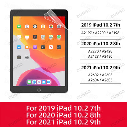 Paper Feel Screen Protector Film Matte PET Painting For iPad 7th 8th 9th 10.2 10th Generation Air 4 5 10.9 Pro 11 Air 3 Pro 10.5