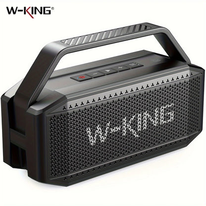 W-KING D9-1 100W Peak 60W RMS Deep Bass Bluetooth Speaker, IPX6 Portable Waterproof Loud Bluetooth Speakers Wireless with Subwoofer