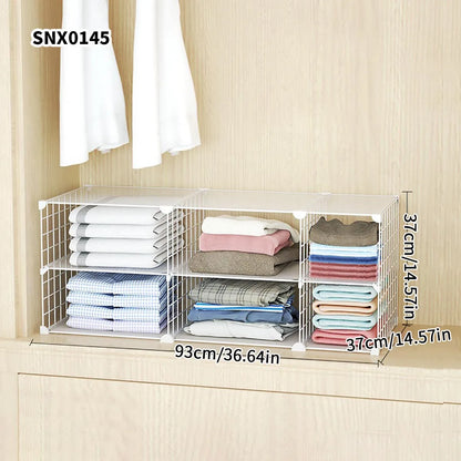 Clothing Layered Storage Wardrobe Partition Rack Hanging Closet Cross Partition Vertical Student Dormitory Cabinet Layered Rack