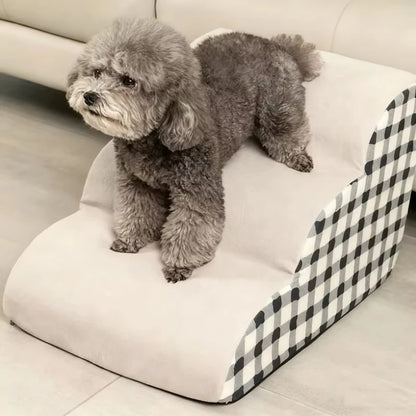 2/3/4 Steps Dog Secure Stairs High Density Foam Ramps Non-Slip Pets Steps for Older Dogs Pets with Joint Pain Sofa Bed Ladder