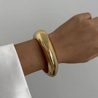 DIEZI Vintage Hip Hop Metal Cuff Bangles – Punk Gold & Silver Geometric Bracelets for Men & Women