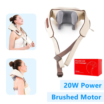26W Wireless Neck & Shoulder Kneading Massager Shawl