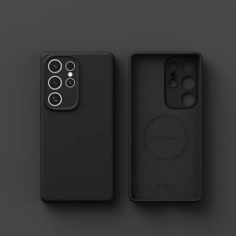 Original Liquid Silicone Magnetic Phone Case For Samsung Galaxy S26 S25 S24 S23 S 26 Ultra Plus Cases Wireless Charge Soft Cover