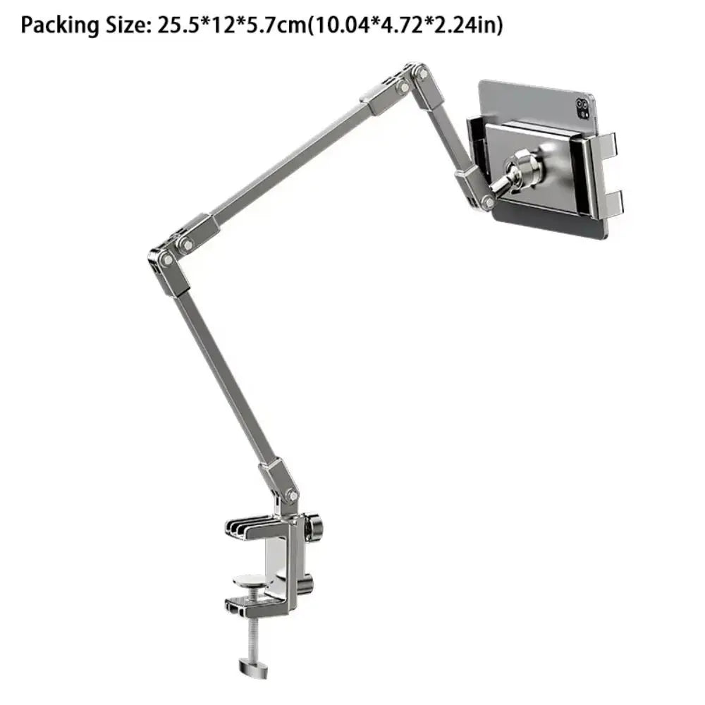 Adjustable Tablet Stand 360-degree Rotation 3 Sections Arms Bedside Phone Holder for 5-12Inch Phone Ipad Pro Mini for Xiaomi