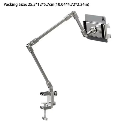 Adjustable Tablet Stand 360-degree Rotation 3 Sections Arms Bedside Phone Holder for 5-12Inch Phone Ipad Pro Mini for Xiaomi