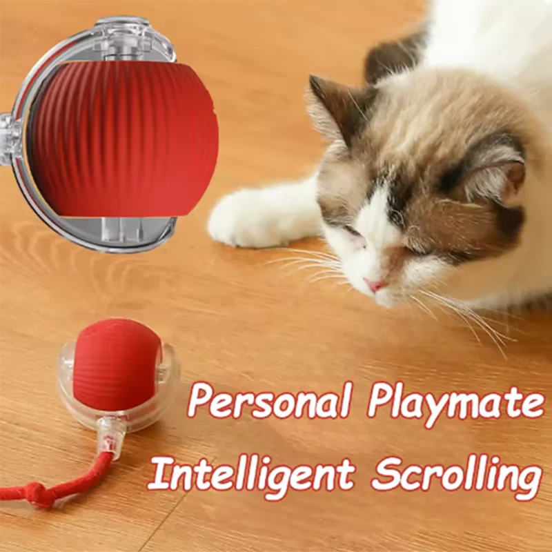 Electric Interactive Ball Toy – Obstacle-Avoidance Pet Toy