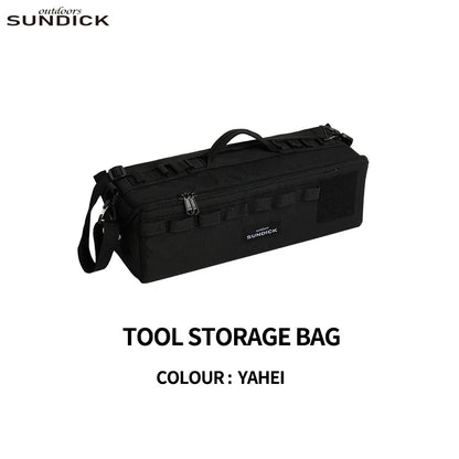 1pc 3-color Outdoor Camping Gear Storage Bag Polyester Fibre Nylon Bag Waterproof Abrasion-Resistant Shoulder Strap Included