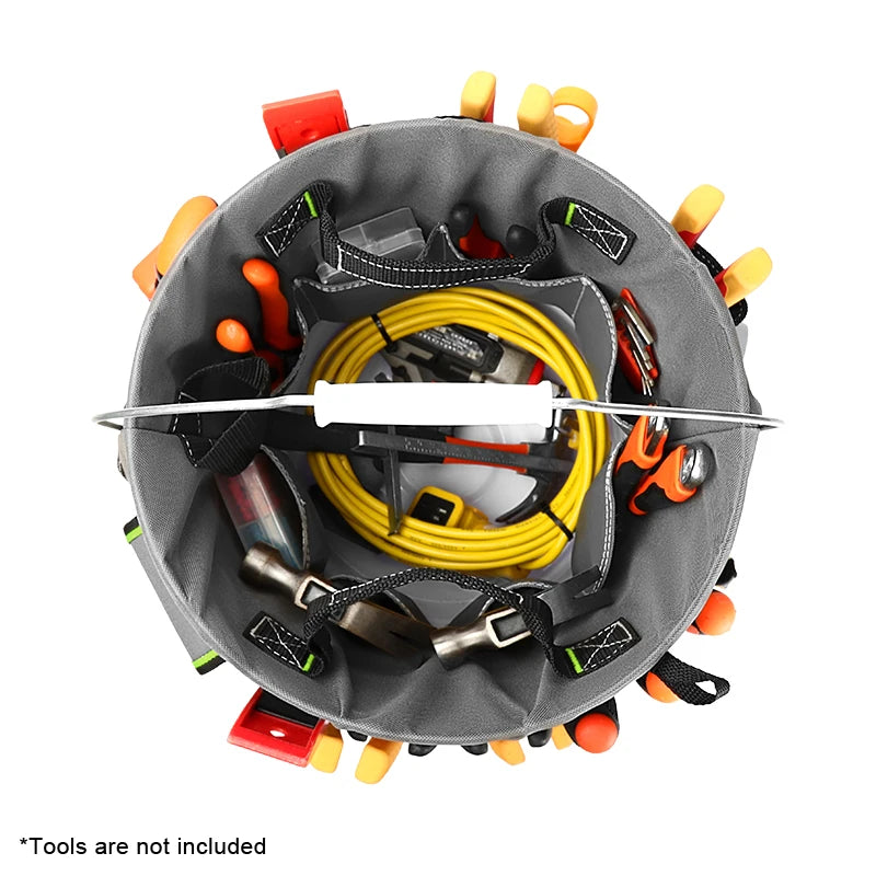 31-Pocket Bucket Tool Organizer for Easy Tool Access Water-Resistant Construction Fits to 3.5-5 Gallon Bucket JK-212