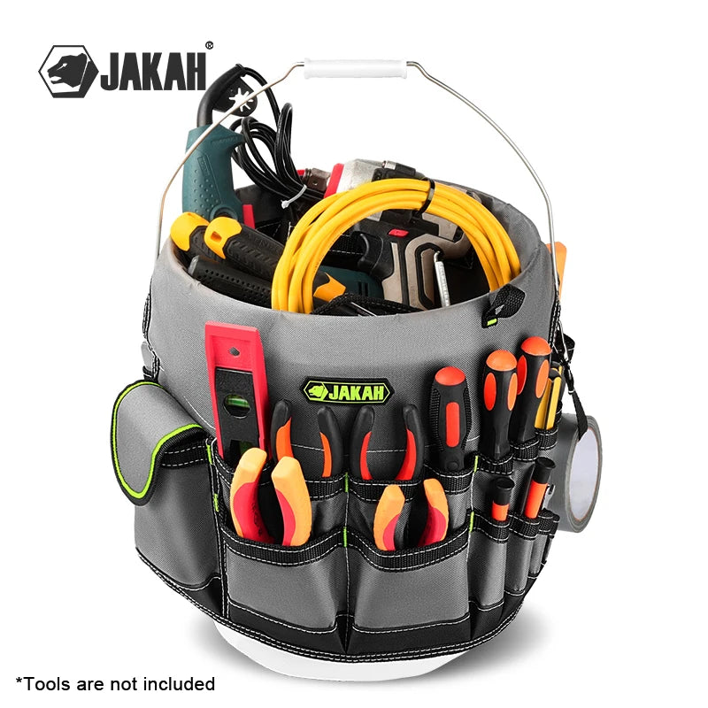 31-Pocket Bucket Tool Organizer for Easy Tool Access Water-Resistant Construction Fits to 3.5-5 Gallon Bucket JK-212