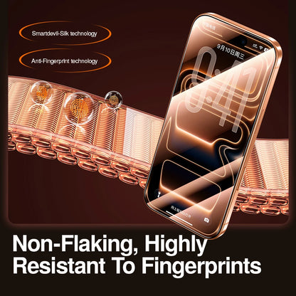SmartDevil 2/3 pcs Screen Protector HD for iPhone 17 Pro Max 17 Air 16 Anti-fingerprint Tempered Glass Film for iPhone 16 Pro 15