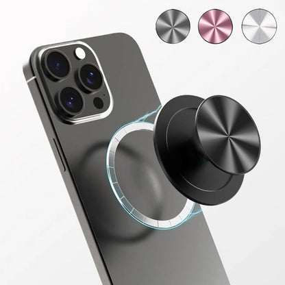 1/2PCS CD Pattern Magnetic Phone Griptok Holder, Compatible for Magsafe Phone Grip, For Kindle Expandible Phone Stand Holder