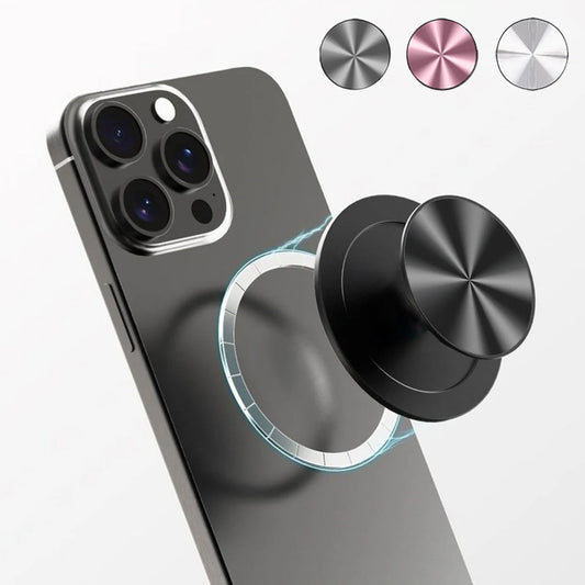 1/2PCS CD Pattern Magnetic Phone Griptok Holder, Compatible for Magsafe Phone Grip, For Kindle Expandible Phone Stand Holder