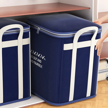 Extra Large Handle Clothes Storage Bag Organizer with Reinforced Handle for Blanket Comforters Bed Sheets Pillows Toy