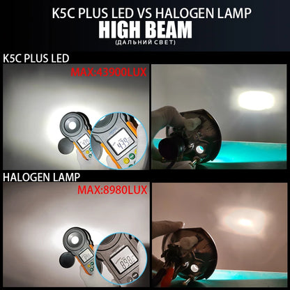 DAWN KNIGHT 140W K5C PLUS H7 H11 H1 H4 Led Headlight Bulb 4300K LED HB3 HB4 Double Copper Tube Led Light Kit for Car 12V 2PCS