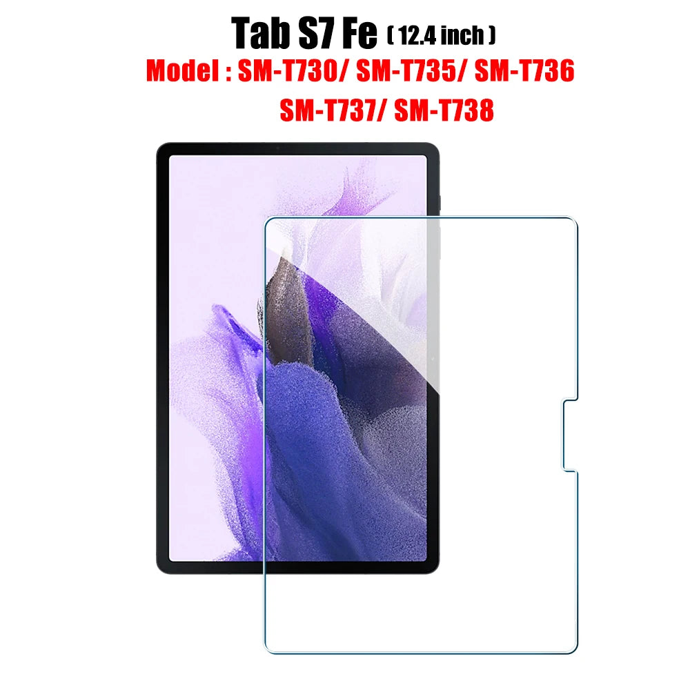Tempered Glass Screen Protector For Samsung Galaxy Tab S6 Lite A9 Plus S8 S9 Plus Ultra S7 Fe S9 Fe 12.4 A8 S10 S11 Film