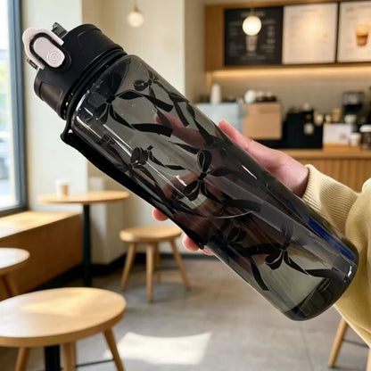 800ml Leakproof Sports Water Bottle with Time Scale
