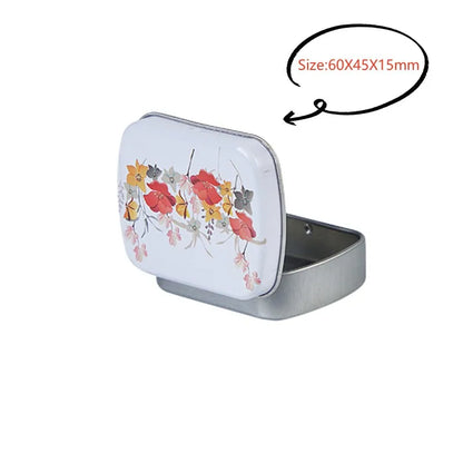 New Square Tin Storage Box – Silver Metal Box for Jewelry, Coins, Keys & Candy