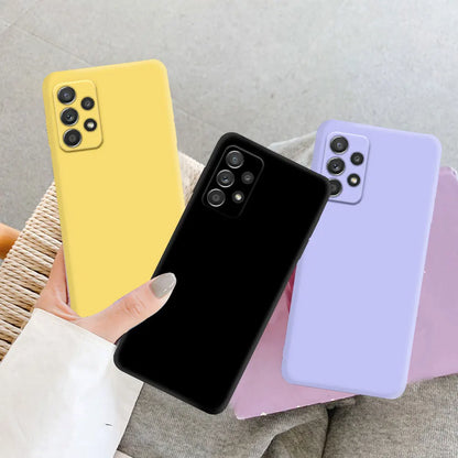 Liquid Silicone Case for Samsung Galaxy A52 A72 A13 A23 A33 A53 A73 A04 A04E A14 A15 A24 A25 A34 A35 A55 A54 A22 A32 5G Cover