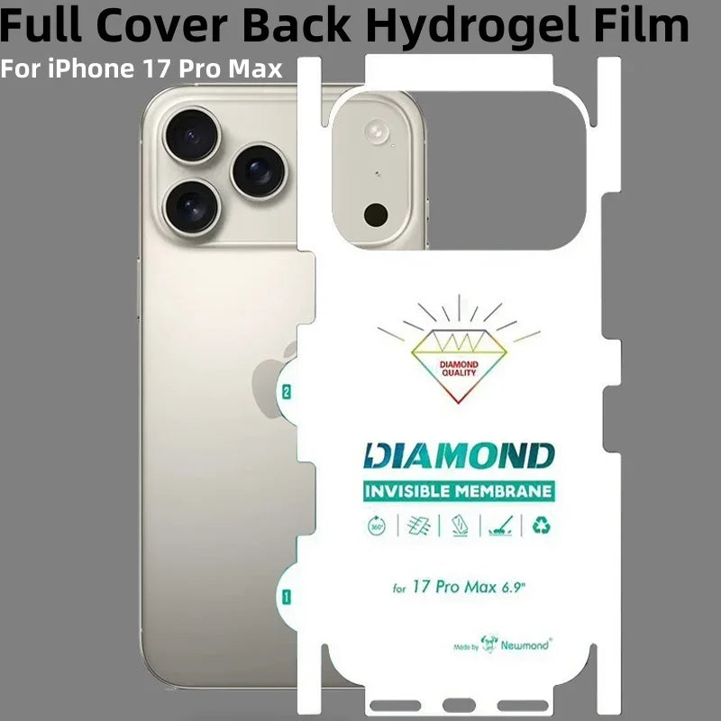 2026 Full Cover Back Hydrogel Film For 17 Pro Max 17 Air 17 Clear Matte Screen Protector Film For iPhone 17 Pro Max Stickers
