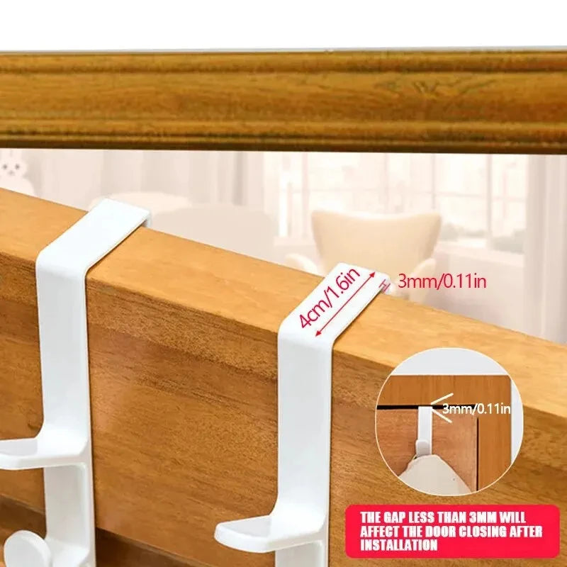 Over-the-Door 5-Hook Rack – Clothes, Bags & Hat Organizer