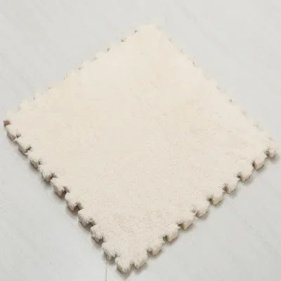 Soft Plush Children's Mat EVA Foam Puzzle Mat Long Hair Carpet Infant Developing Mat Rug Puzzle Interlock Keep Warm Playmat 30CM