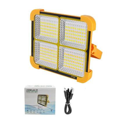 Portable Solar Lantern LED Tent Light Rechargeable Lantern Emergency Night Market Light Outdoor Camping Bulb Lamp Searchlight