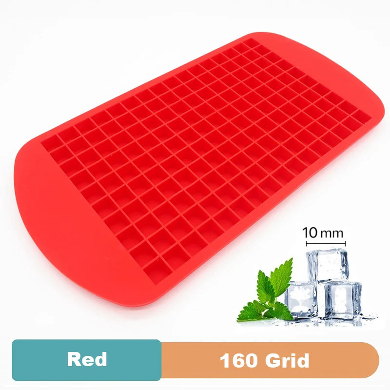 SoftAura 4/6/8/15/160 Grid Large Silicone Ice Cube Tray Food Grade Jumbo Ice Maker Mold Square Ice Tray for Home Kitchen DIY