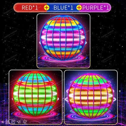 AI Flying Ball Hand-Controlled Color LED Cosmic Ball 360° Rotating Hover Ball Suitable For Indoor And Outdoor Toys The Best Gift