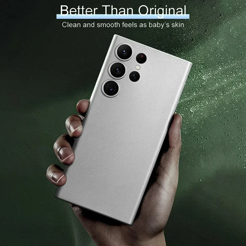 UltraThin 0.3mm shockproof transparent Outer case For Samsung Galaxy S26 S25 S24 Ultra Plus Solid Color Clear Frosted Matte Case