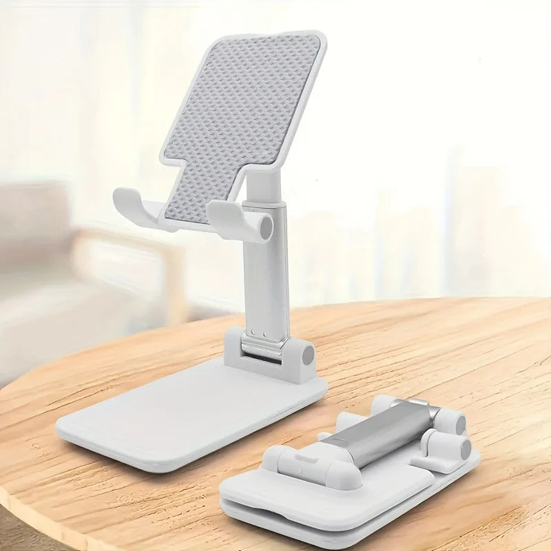 1Pc desktop lazy mobile phone holder can be freely retractable and adjusted, portable folding storage does not occupy an area, the lifting rod is smoothly locked and does not slip, universal for tablets and mobile phones