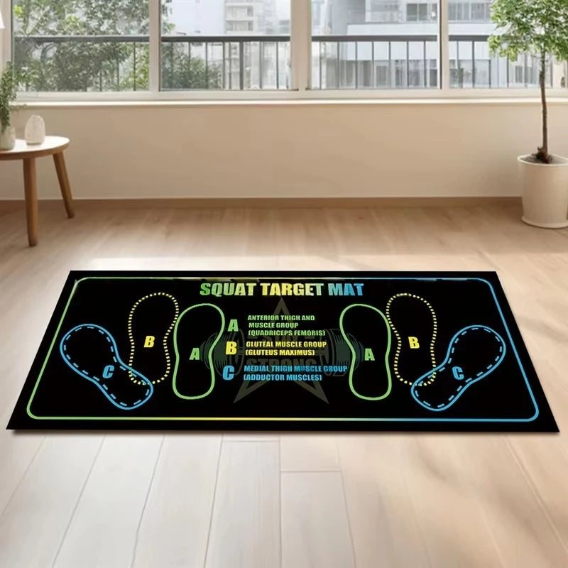 Two-Color Non-Slip Squat Mat for Home Gym and Fitness