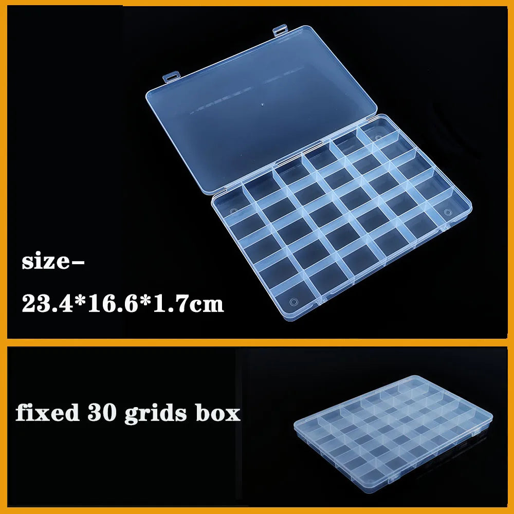 Transparent Plastic Screw Compartment Box – Jewelry, Earring & Tool Storage Organizer