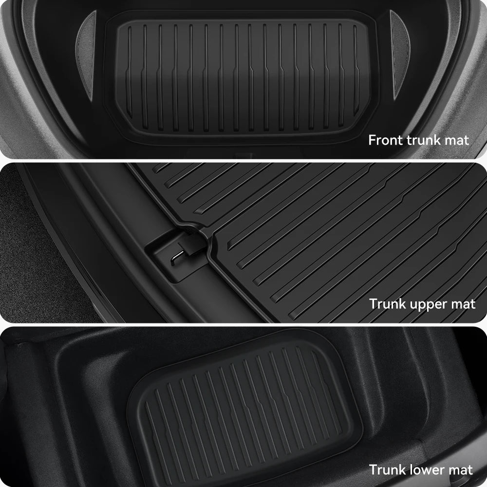 YZ For Tesla Model 3 Y Highland Juniper 2021-2026 all-in-one TPE Trunk mat Luggage mat Four Seasons Waterproof Non-slip
