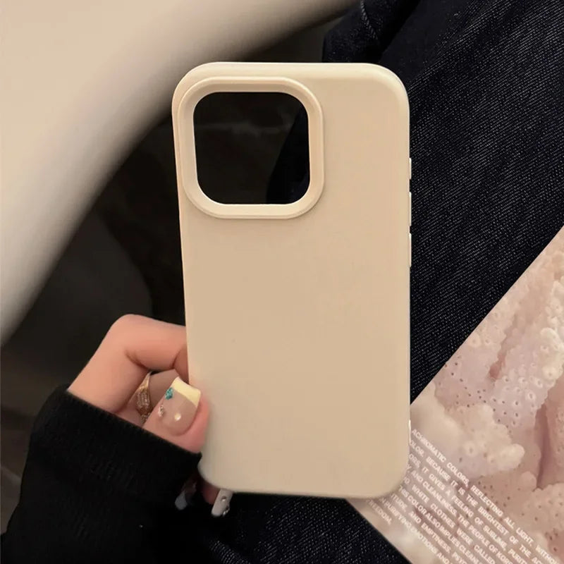 Silicone Solid Color iPhone Case – Dopamine Style