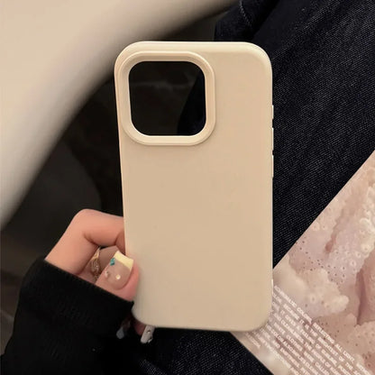 Silicone Solid Color iPhone Case – Dopamine Style