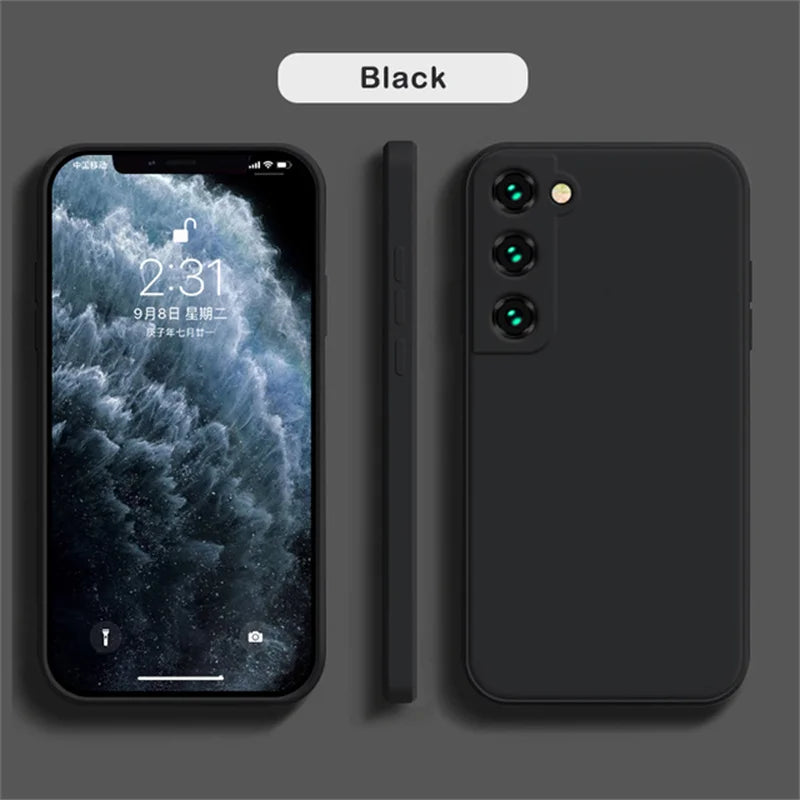 Square Liquid Silicone Case For Samsung Galaxy A14 A24 A34 A54 A16 A06 A26 A36 A56 A05 A05S A15 A25 A35 A55 A04 A04E A04s Cover