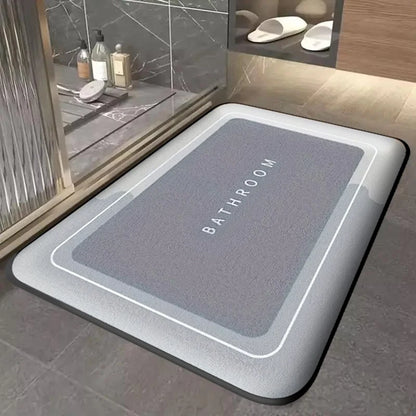 Non-Slip Absorbent Bath Mat — Quick-Dry Bathroom Floor Mat