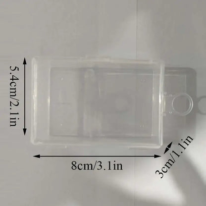Mini Plastic Rectangular Box – Translucent, Dustproof Jewelry & Small Item Storage Container