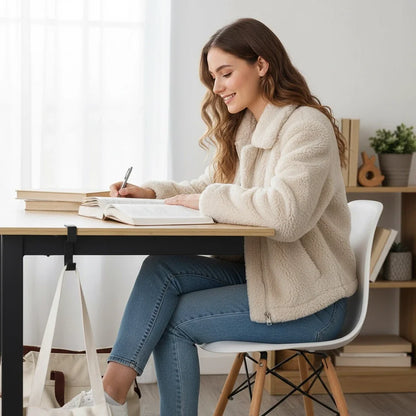 5-Shaped Portable Desk Hook | Punch-Free Table Edge Hanger for Handbags, Umbrellas | Student & Office Home Organizer