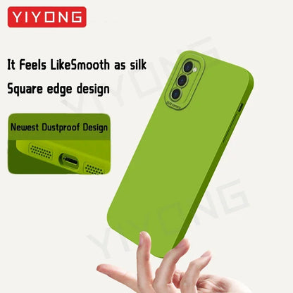 S23 Case YIYONG Silky Liquid Silicone Soft Cover For Samsung Galaxy S23 Plus S22 S24 S25 Ultra S22+ S23+ S24+ S25+ Phone Cases