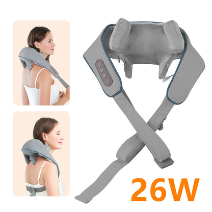 26W Wireless Neck & Shoulder Kneading Massager Shawl