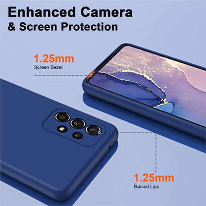 Solid Silicone Protect Case For Samsung Galaxy A13 A23 A33 A53 A73 A12 A22 A32 A52 A52S A72 A04 A04S A14 A24 4G A34 A54 Cover