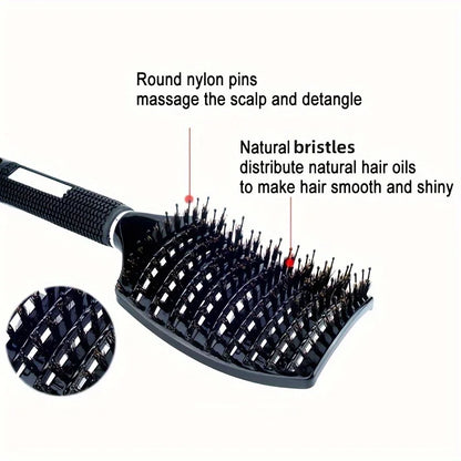 Multi color scalp massage comb, professional wet hair and curly hair styling tool