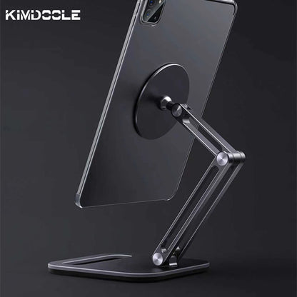 Kimdoole Metal Magnetic Tablet Holder for Table Desk Stand Suport for Ipad Pro Samsung Huawei Apple Tablet Accessories