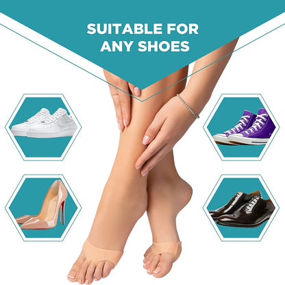 2Pcs Silicone Gel Toe Separator Hallux Valgus Bunion Adjuster Foot Protector Cushion Daily Feet Care Supply