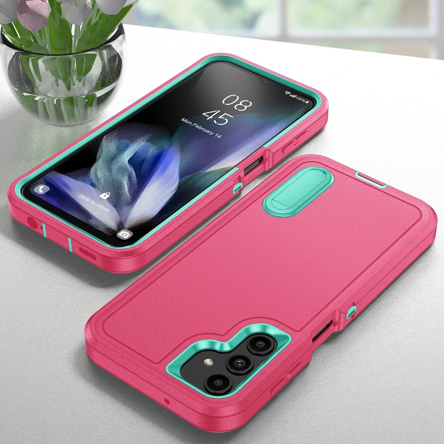 Anti-Shock Protective Phone Case for Samsung Galaxy S23 FE S24 S25 S26 Ultra S22 Plus A17 A56 A36 A16 A06 A15 A54 Holder Cover